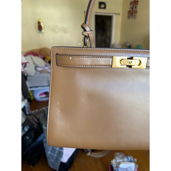 Tory Burch Lee Radziwill Bag Small Brown with Gold Hardware - Picture 8 of 16